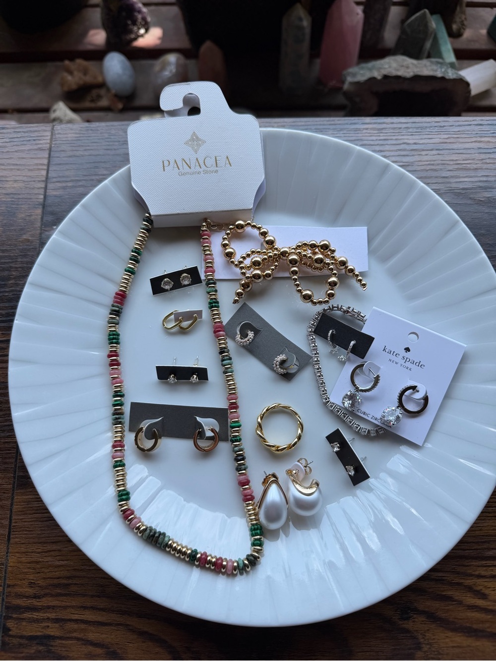 Gold and Silver Mixed Jewelry Lot Kate Spade Earrings